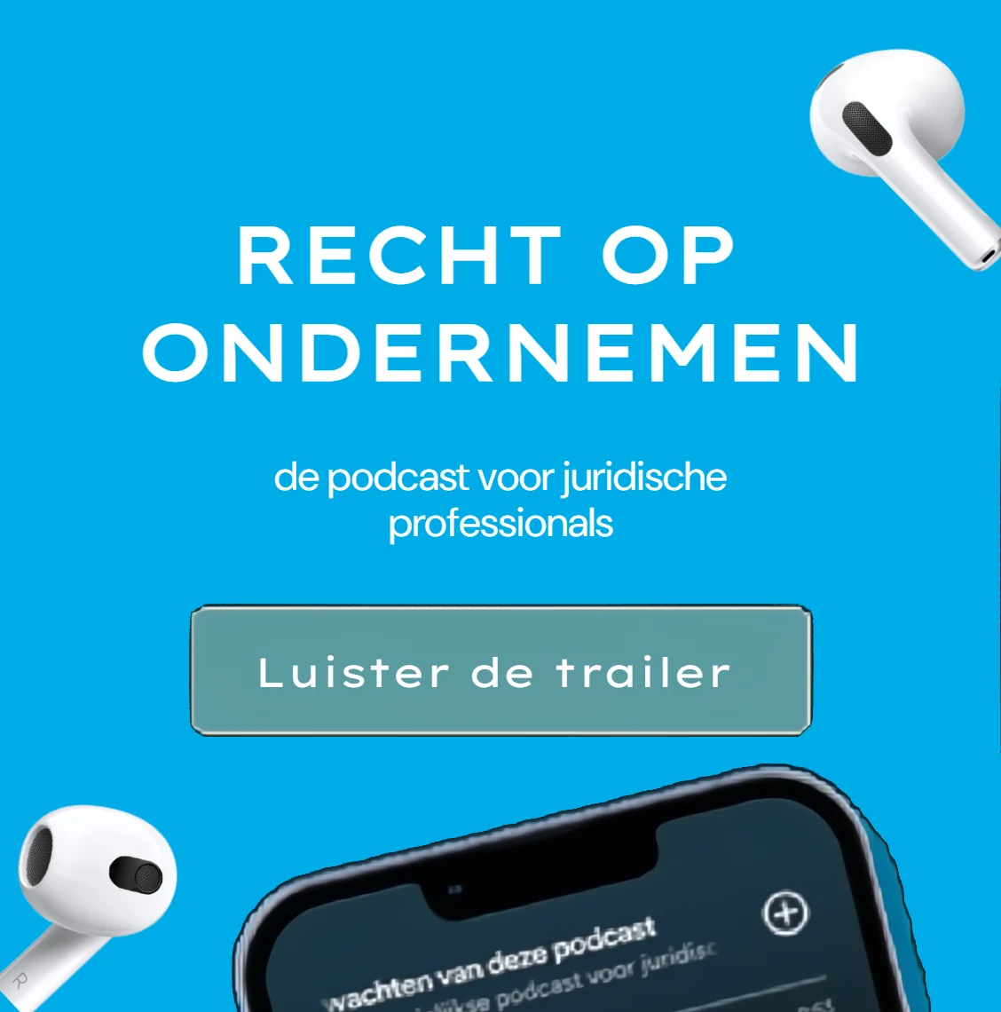 podcast recht op ondernemen banner